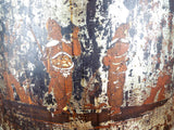 Antique Huge Lithograph English Breakfast Tea Tin Canister Bin Henry Troemner