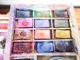 Antique 1900 French Painting Artists Paint Box Set Couleurs Sans Danger