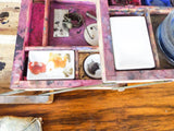 Antique 1900 French Painting Artists Paint Box Set Couleurs Sans Danger