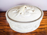 Vintage Wedgewood Style Caneware Oval Turkey Pie Pate Tureen