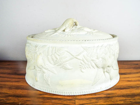 Vintage Wedgewood Style Caneware Oval Turkey Pie Pate Tureen