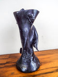 FLEA Antique Art Nouveau European Bronze Vase Blindfolded Wood Nymph Butterfly