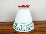 Vintage Advertising 1930's French Pyrogene Dubonnet Ceramic Match Holder Striker Safe Breweriana