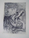 Antique Plate Signed Renoir Etching Le Chapeau Epinglé (The Hat Secured with a Pin), c. 1894