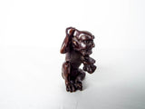 RL Antique Wooden Japanese Demon Oni Katabori Netsuke 1.75" Meiji Period Carving