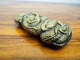 Antique Brass Japanese Vesta Case Meji Dragon Match Holder Case Safe