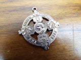 1925 Vintage 9ct Gold Religious Father Mathew Feis Badge Pendant Medal