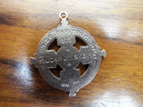 1925 Vintage 9ct Gold Religious Father Mathew Feis Badge Pendant Medal