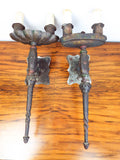 Antique 1920s Spanish Revival Light Wall Sconces
