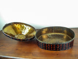 Antique 1930s British Military Naval Officers Hat Tin Gieves London Orgl Labels
