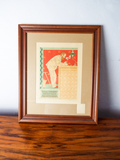 Antique Paul Hankar Color Lithograph Belgian Architect 1894 Crespin Art Nouveau