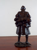 RESERVED FOR ANDRE Max Blondat Bronze Sculpture WW1 French Soldier Le Pinard Signed Valsuani France