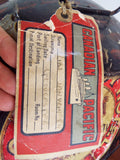 Antique 1930s British Military Naval Officers Hat Tin Gieves London Orgl Labels
