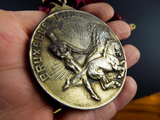 Antique Cortege Medal Marcel Wolfers 1910 Bruxelles International Expo Horses