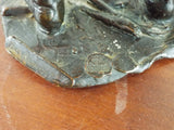 RESERVED FOR ANDRE Max Blondat Bronze Sculpture WW1 French Soldier Le Pinard Signed Valsuani France
