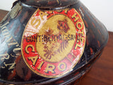 Antique 1930s British Military Naval Officers Hat Tin Gieves London Orgl Labels