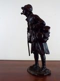RESERVED FOR ANDRE Max Blondat Bronze Sculpture WW1 French Soldier Le Pinard Signed Valsuani France