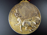 Antique Cortege Medal Marcel Wolfers 1910 Bruxelles International Expo Horses