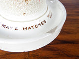 Antique Advertising Bryant & May Match Holder & Striker by Minton