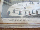 18th Century Optical Mondhare Print 'Vue Prospective de la grande et petite ecurie' - Yesteryear Essentials
 - 5