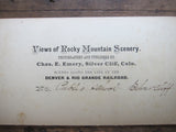 Stereoscope Card by Charles Emery 1880's ,Public School Silver Cliff Colorado - Yesteryear Essentials
 - 3