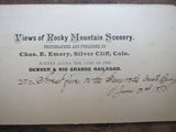 Stereoscope Card by Charles Emery 1880, Forest Fire Sangre De Christo Range Colorado - Yesteryear Essentials
 - 4