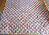 Vintage Handmade Patchwork Wedding Ring Quilt - Yesteryear Essentials
 - 12
