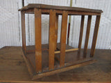 Vintage Pyrography Rotating Wooden Bookshelf - Yesteryear Essentials
 - 3