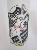 Highball Glasses Vintage Barware 1940s Pinup Girl Cocktail Glasses Signed D Marj - Yesteryear Essentials
 - 12