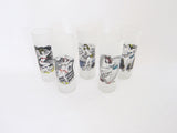 Highball Glasses Vintage Barware 1940s Pinup Girl Cocktail Glasses Signed D Marj - Yesteryear Essentials
 - 10