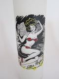 Highball Glasses Vintage Barware 1940s Pinup Girl Cocktail Glasses Signed D Marj - Yesteryear Essentials
 - 3