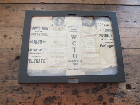 Group of 5 Ohio WCTU Prohibition Ribbons - Yesteryear Essentials
 - 1