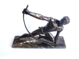 Art Deco Bronze Sculpture "Le Bendeur' by Jean de Roncourt - Yesteryear Essentials
 - 8