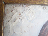 Antique Oil on Copper Portrait Painting of Lady by Simone - Yesteryear Essentials
 - 4
