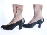 Victorian Two Toned Button Womens Reed Boots - Size 6 / 6.5 - Yesteryear Essentials
 - 2