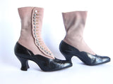 Victorian Two Toned Button Womens Reed Boots - Size 6 / 6.5 - Yesteryear Essentials
 - 12