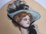 Antique Harrison Fisher Girl Style Gouache Painting - Yesteryear Essentials
 - 10