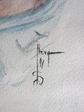 Vintage Harrison Fisher Girl Signed Painting - Yesteryear Essentials
 - 4