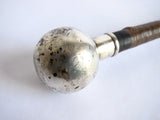 Antique Silver Ball Leather Horse Riding Caballeros Whip - Yesteryear Essentials
 - 11