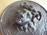 Antique Bronze Medusa Plaque French Medal Medallion - Yesteryear Essentials
 - 12
