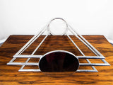 Vintage Art Deco Machine Age Chrome Skyscraper Design Side Tables - Yesteryear Essentials
 - 8