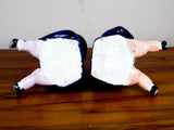 Antique Pair of Staffordshire Porcelain Novelty Figurines