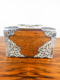Antique Oak Engraved Humidor Cigar Case - Yesteryear Essentials
 - 9