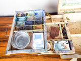 Antique 1900 French Painting Artists Paint Box Set Couleurs Sans Danger