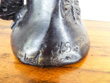 FLEA Antique Art Nouveau European Bronze Vase Blindfolded Wood Nymph Butterfly