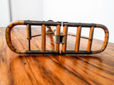 Antique French Bamboo Cane Seat Folding Chair ~ 1910