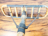 Antique French Bamboo Cane Seat Folding Chair ~ 1910