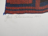 Art Navajo Blanket Jack Silverman Signed Serigraph