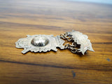 Antique Victorian 14k Gold WCTU Womens Suffragette Pinback Prize Pin Medal Badge