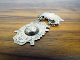 Antique Victorian 14k Gold WCTU Womens Suffragette Pinback Prize Pin Medal Badge